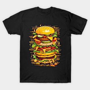 Big burger cheeseburger huge fast food T-Shirt